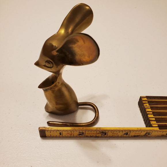 Solid Brass Mouse - Picture 5 of 7